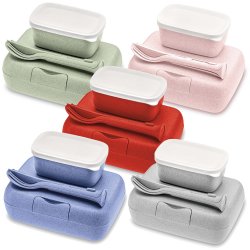 Picknickpaket, Candy Ready, Lunchlådor+bestick - 5 olika färger