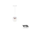 VITA Acorn taklampa 14cm - vit/kopparfärgad