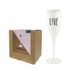 CHEERS, champagneglas med print - LOVE