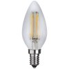 Klar LED lampa C35 med en E14-sockel 4,2W 2700K