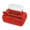 Picknickpaket, Candy Ready, Lunchlådor+bestick - röd
