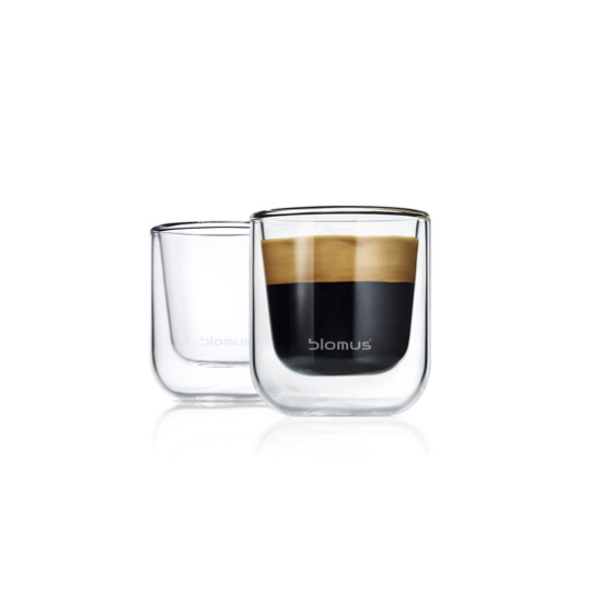 Espressoglas, set med 2st, NERO