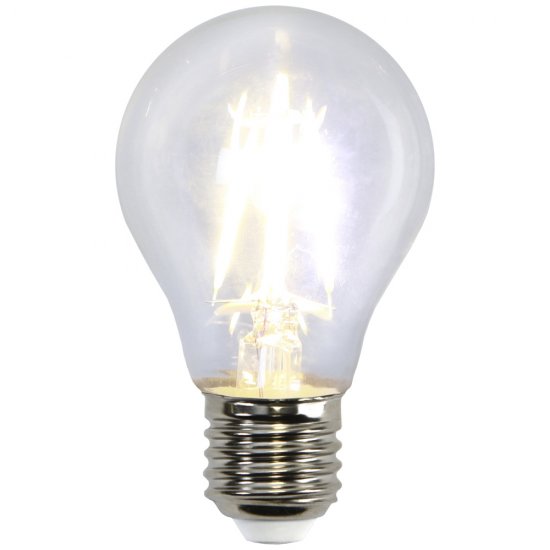 Klar filament LED lampa A60 med en E27-sockel 4W 2700K